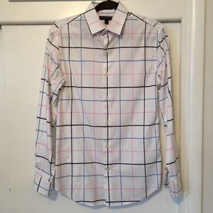 Banana republic windowpane check shirt